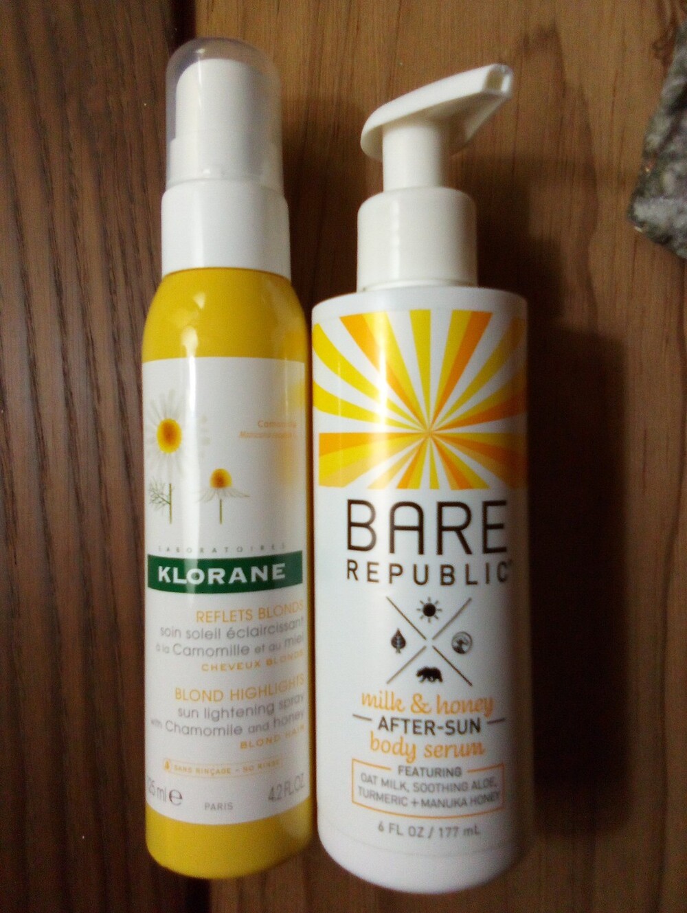 Sun Bundle:  Klorane Blond Highlights Spray and Bare Republic After Sun Serum